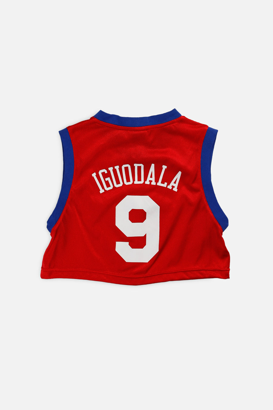 Rework Philadelphia 76ers NBA Crop Jersey - XS