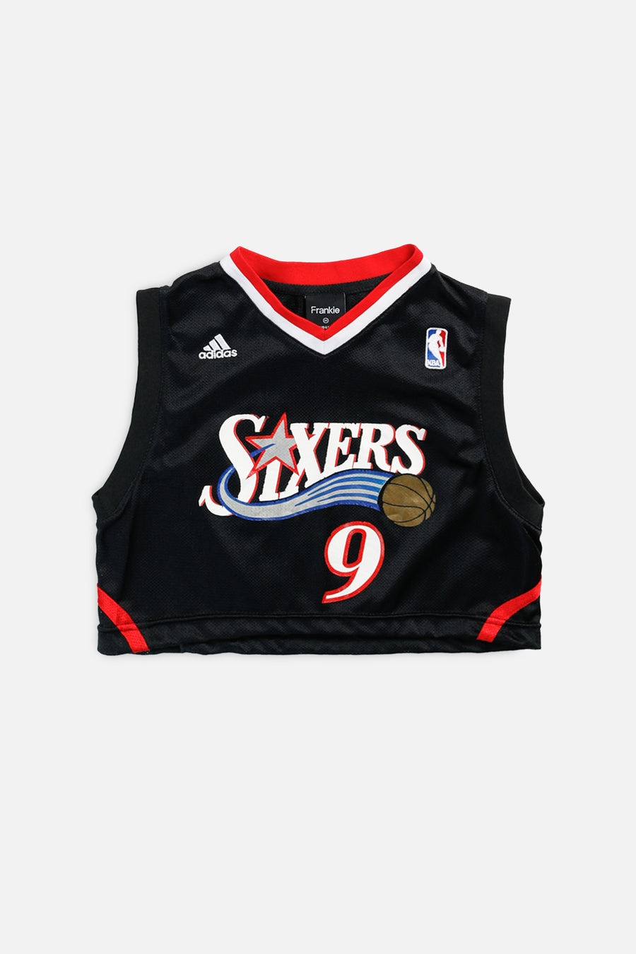 Rework Philadelphia 76ers NBA Crop Jersey - XS