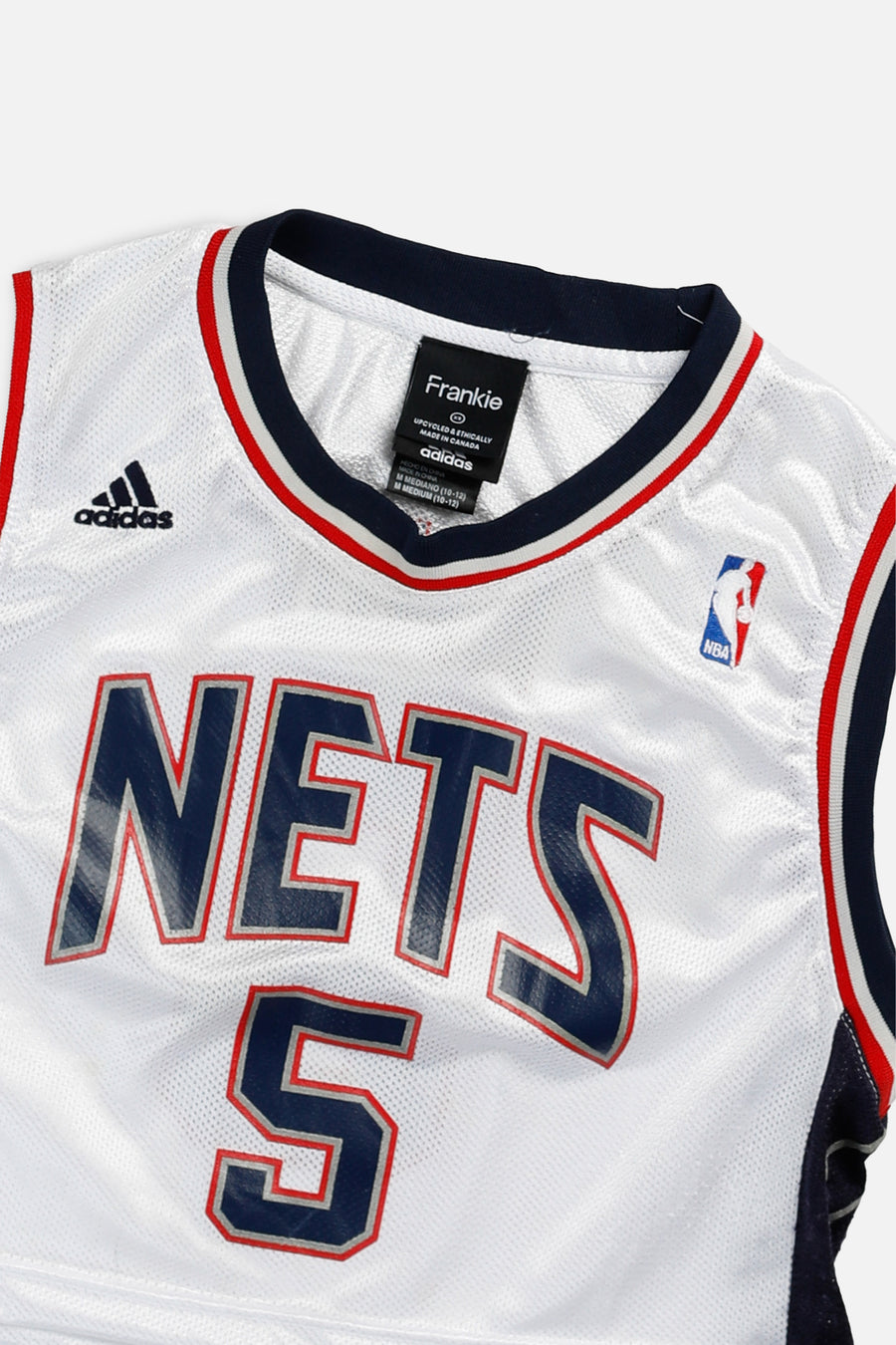 Rework New Jersey Nets NBA Crop Jersey - XS