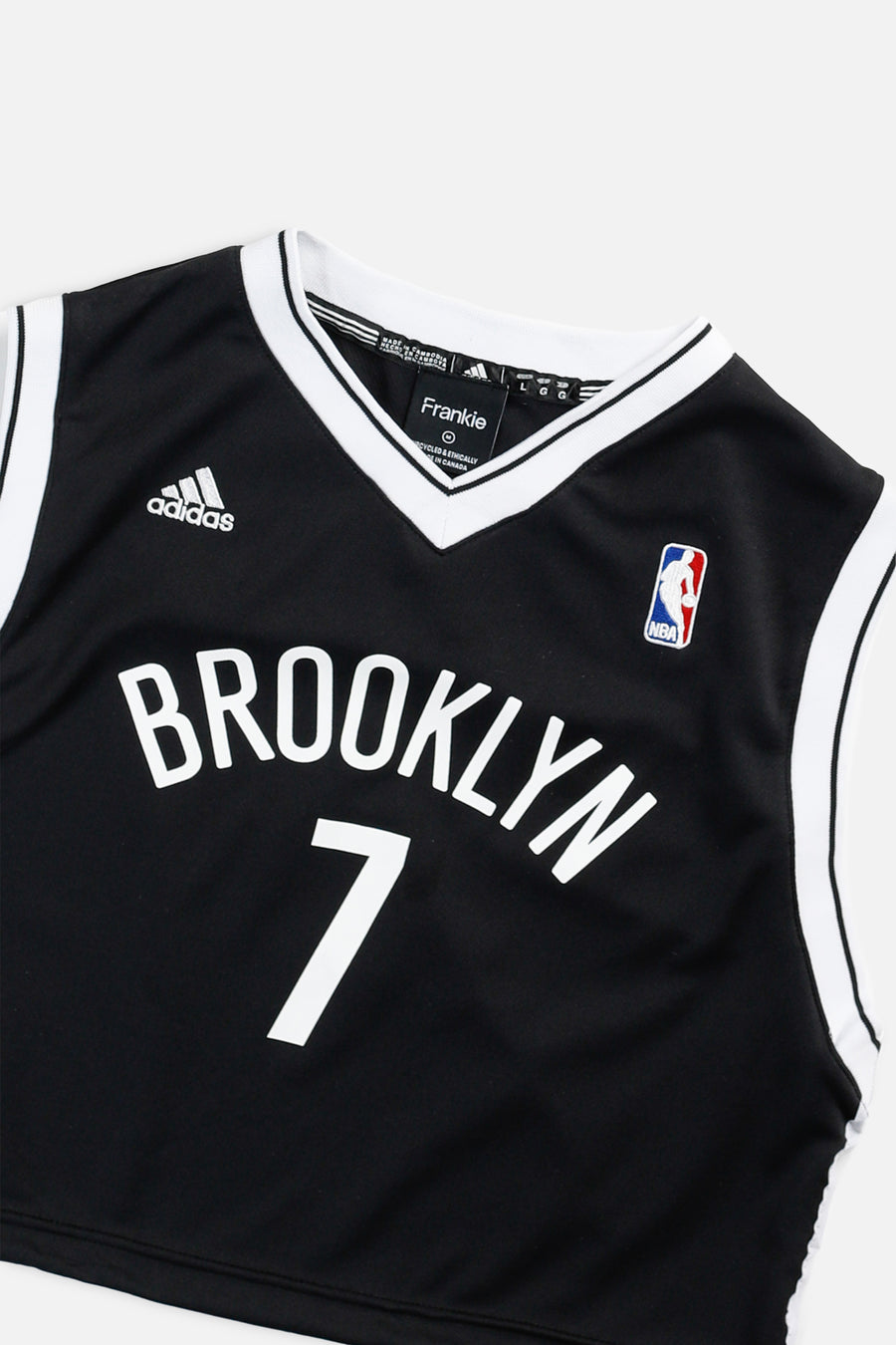 Rework Brooklynn Nets NBA Crop Jersey - M