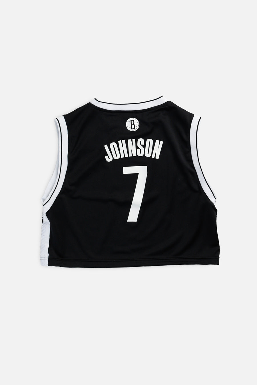 Rework Brooklynn Nets NBA Crop Jersey - M