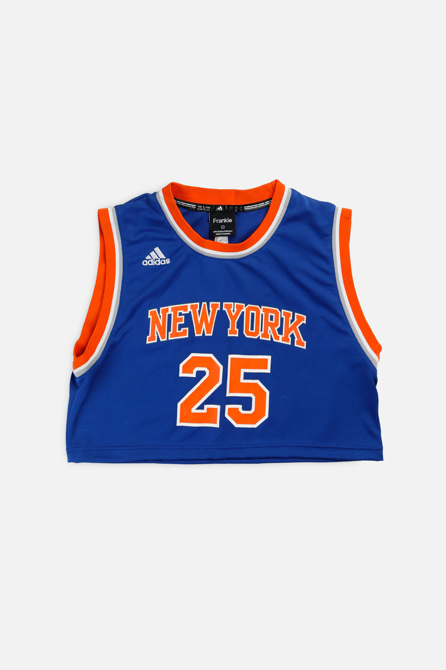 Rework NY Knicks NBA Crop Jersey - S