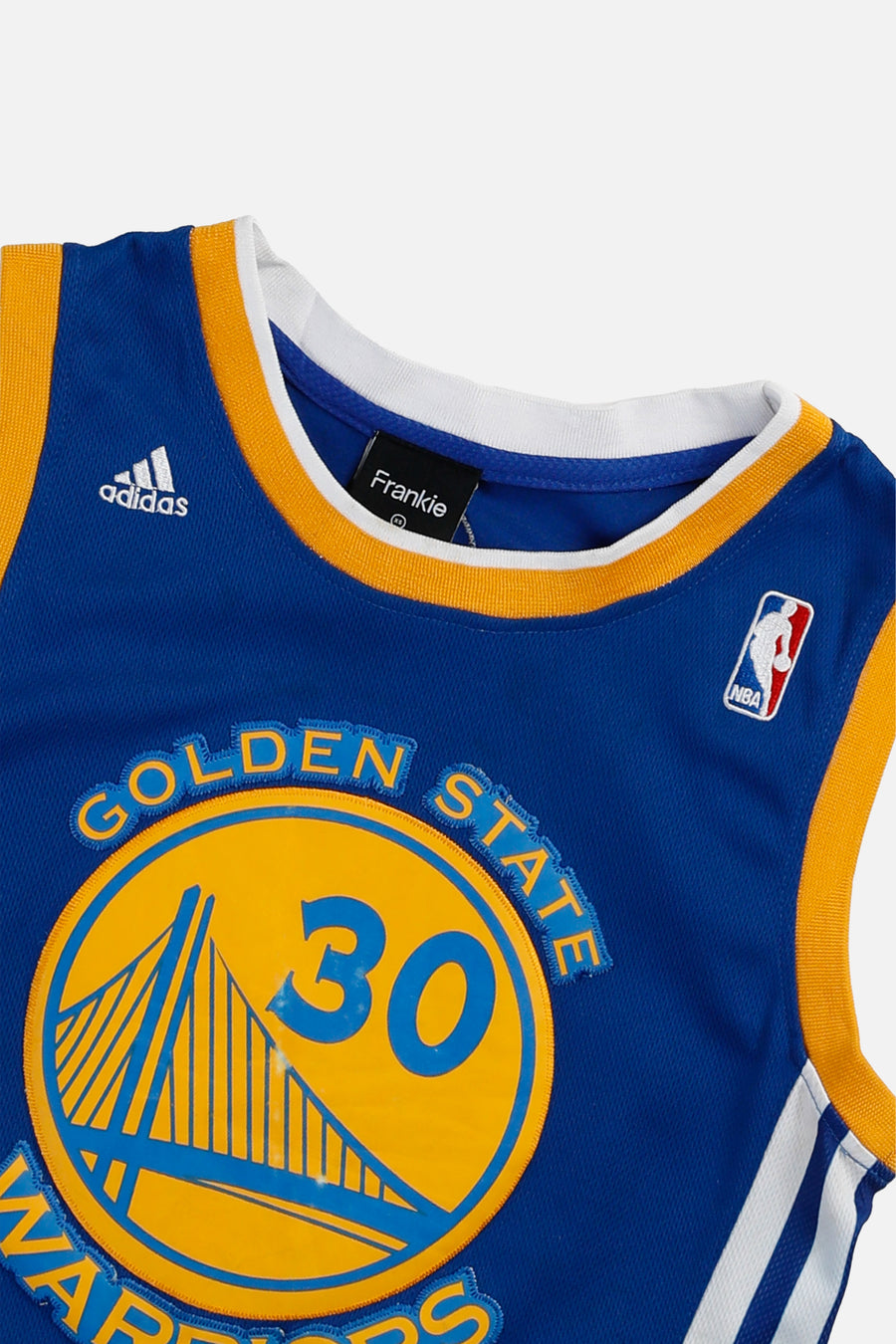 Rework Golden State Warriors NBA Crop Jersey - XS