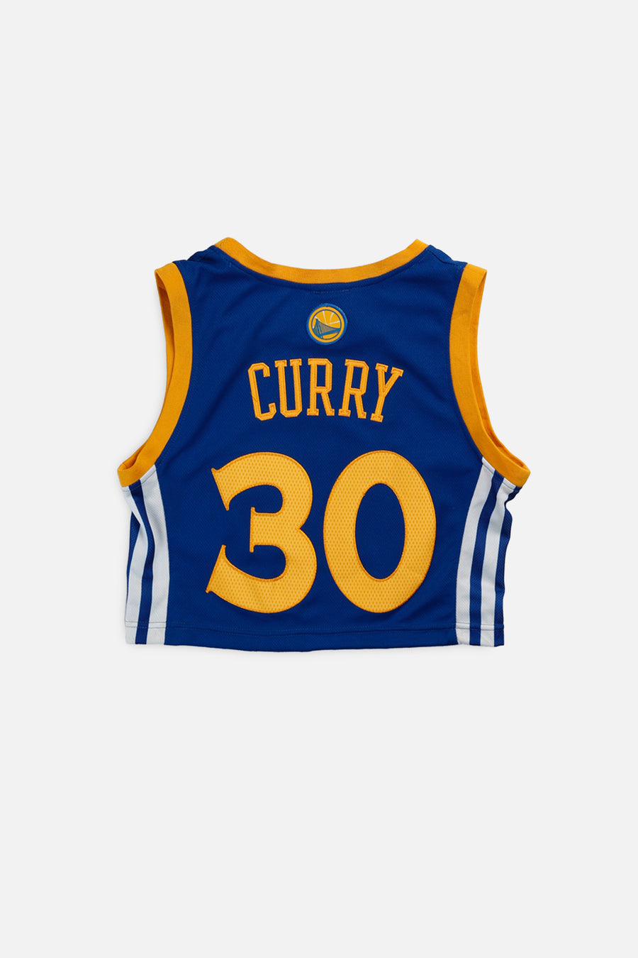 Rework Golden State Warriors NBA Crop Jersey - XS