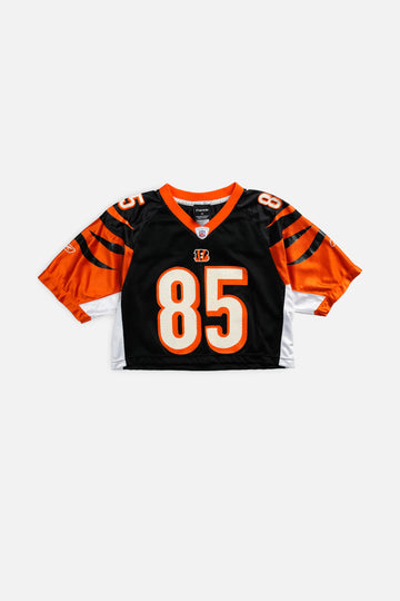 Rework Crop Cincinnati Bengals NFL Jersey - S