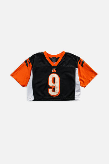 Rework Crop Cincinnati Bengals NFL Jersey - S