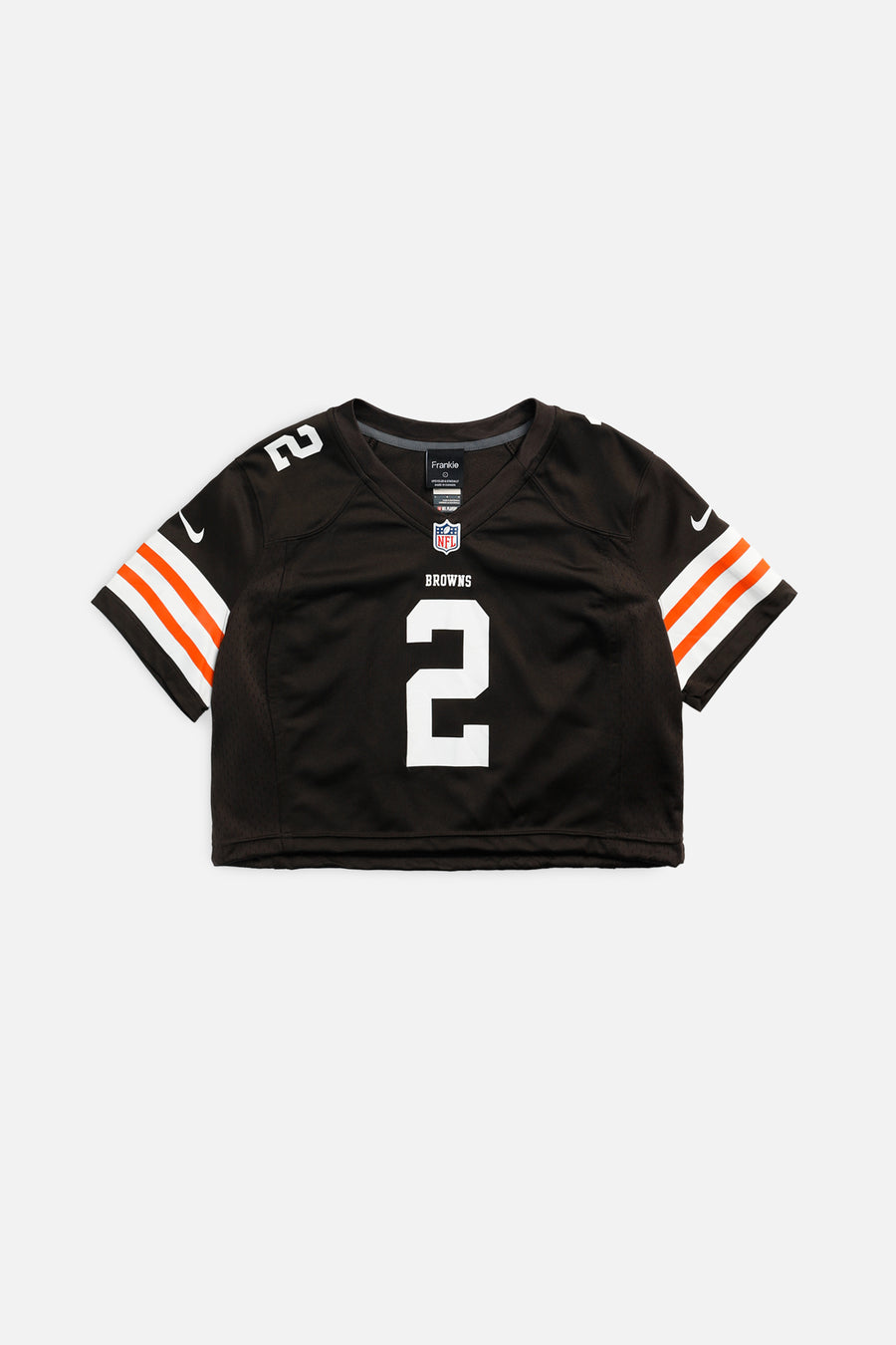 Rework Crop Cleveland Browns NFL Jersey - L