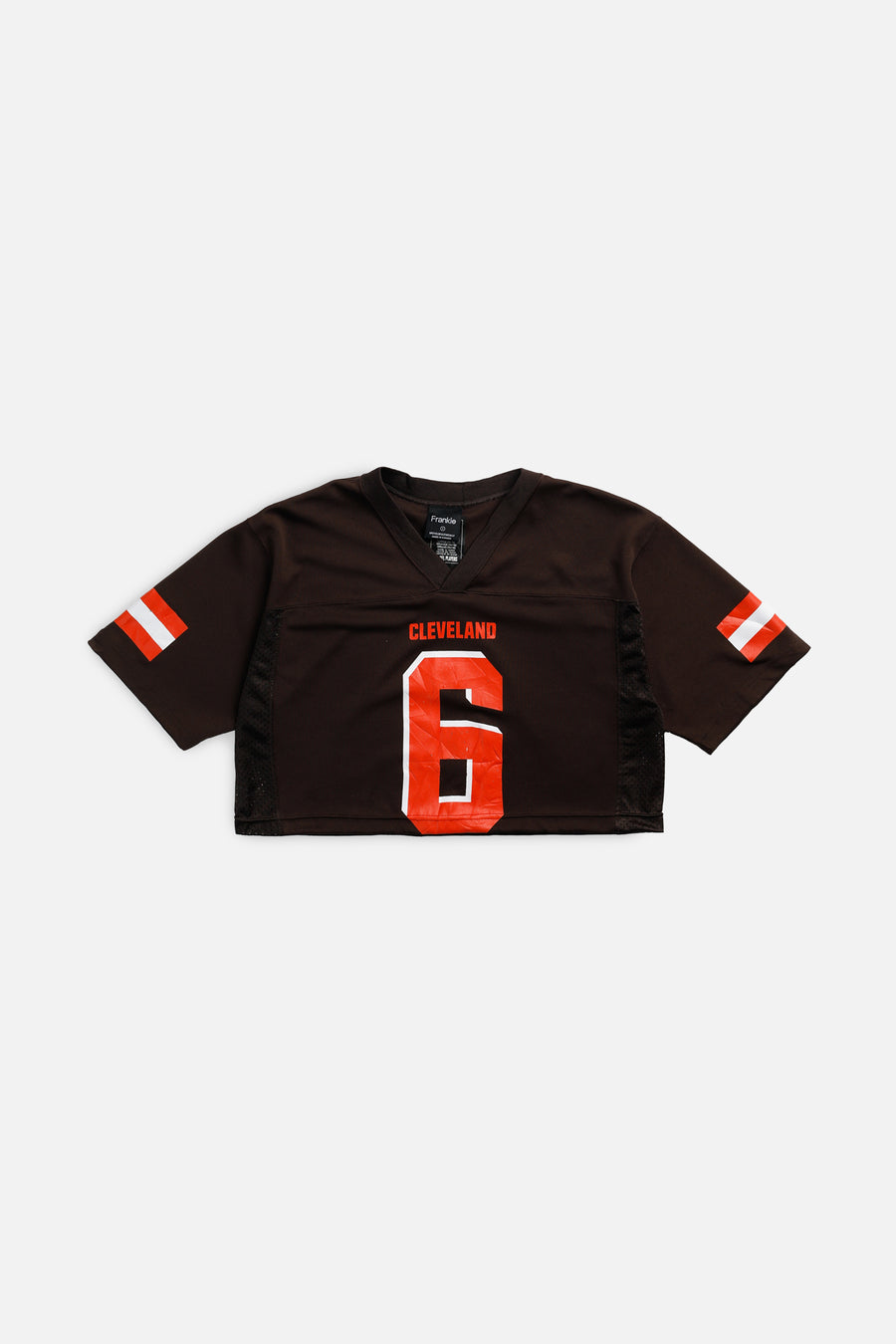 Rework Crop Cleveland Browns NFL Jersey - S