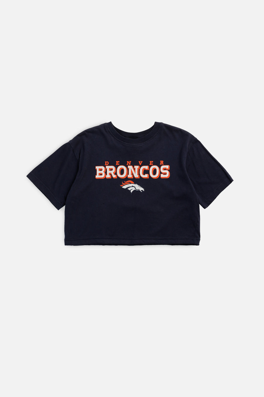 Rework Denver Broncos NFL Crop Tee - S