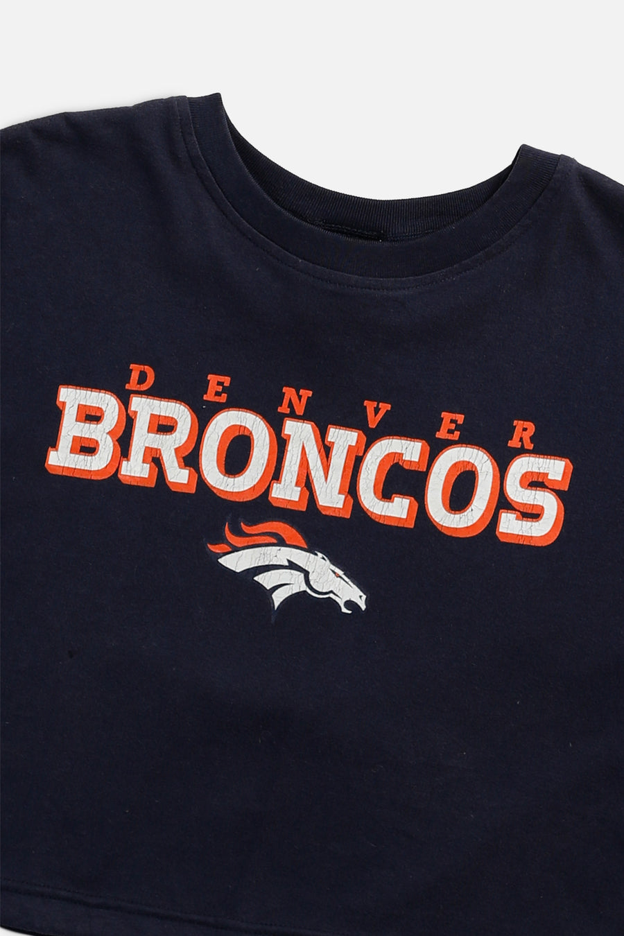 Rework Denver Broncos NFL Crop Tee - S