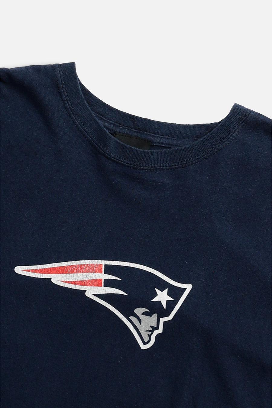 Rework New England Patriots NFL Crop Tee - L