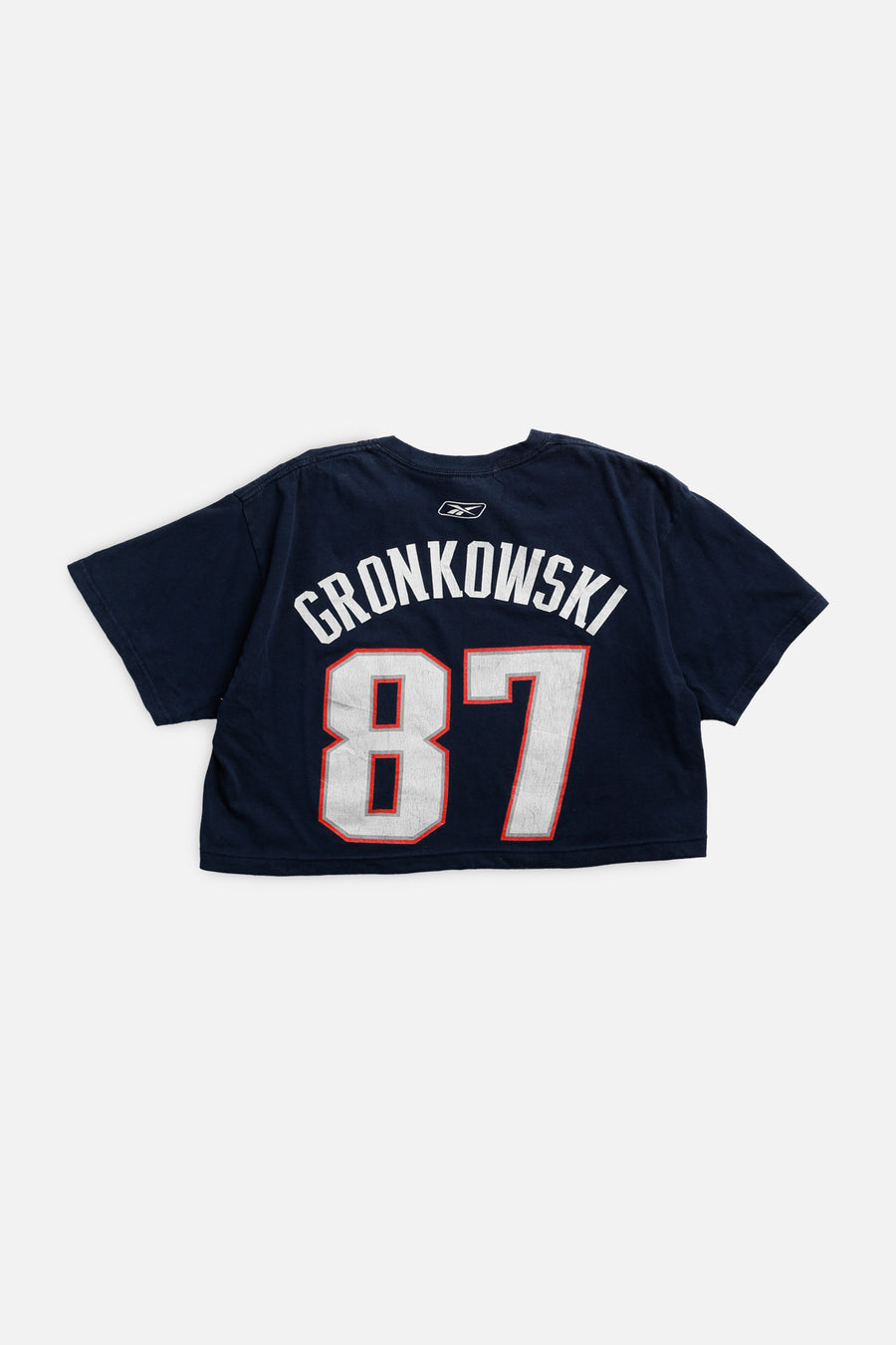 Rework New England Patriots NFL Crop Tee - L