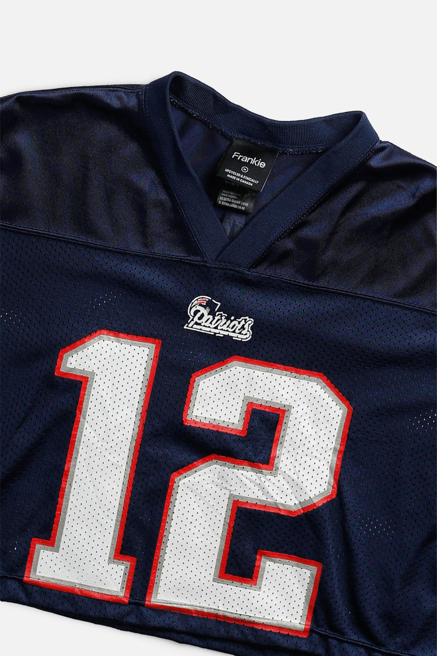 Rework Crop New England Patriots NFL Jersey - M