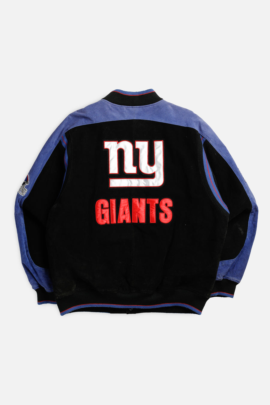 Vintage NY Giants NFL Leather Jacket - XXL