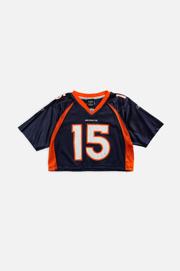 Rework Crop Denver Broncos NFL Jersey - M