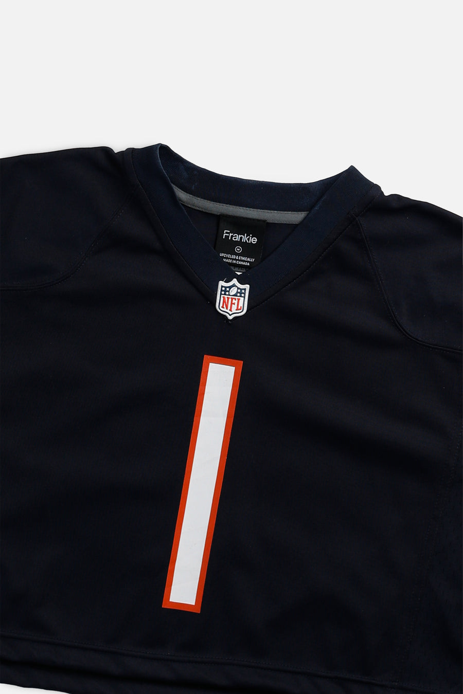 Rework Crop Chicago Bears NFL Jersey - M