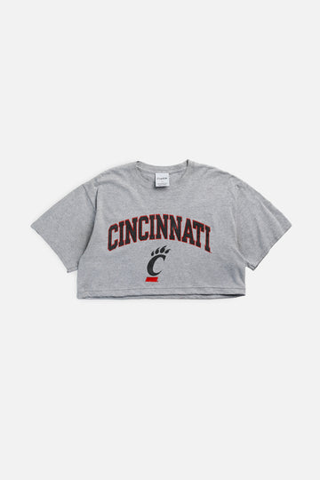 Rework Cincinnati Bearcats NCAA Crop Tee - S