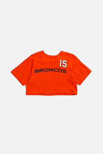 Rework Denver Broncos NFL Crop Tee - M