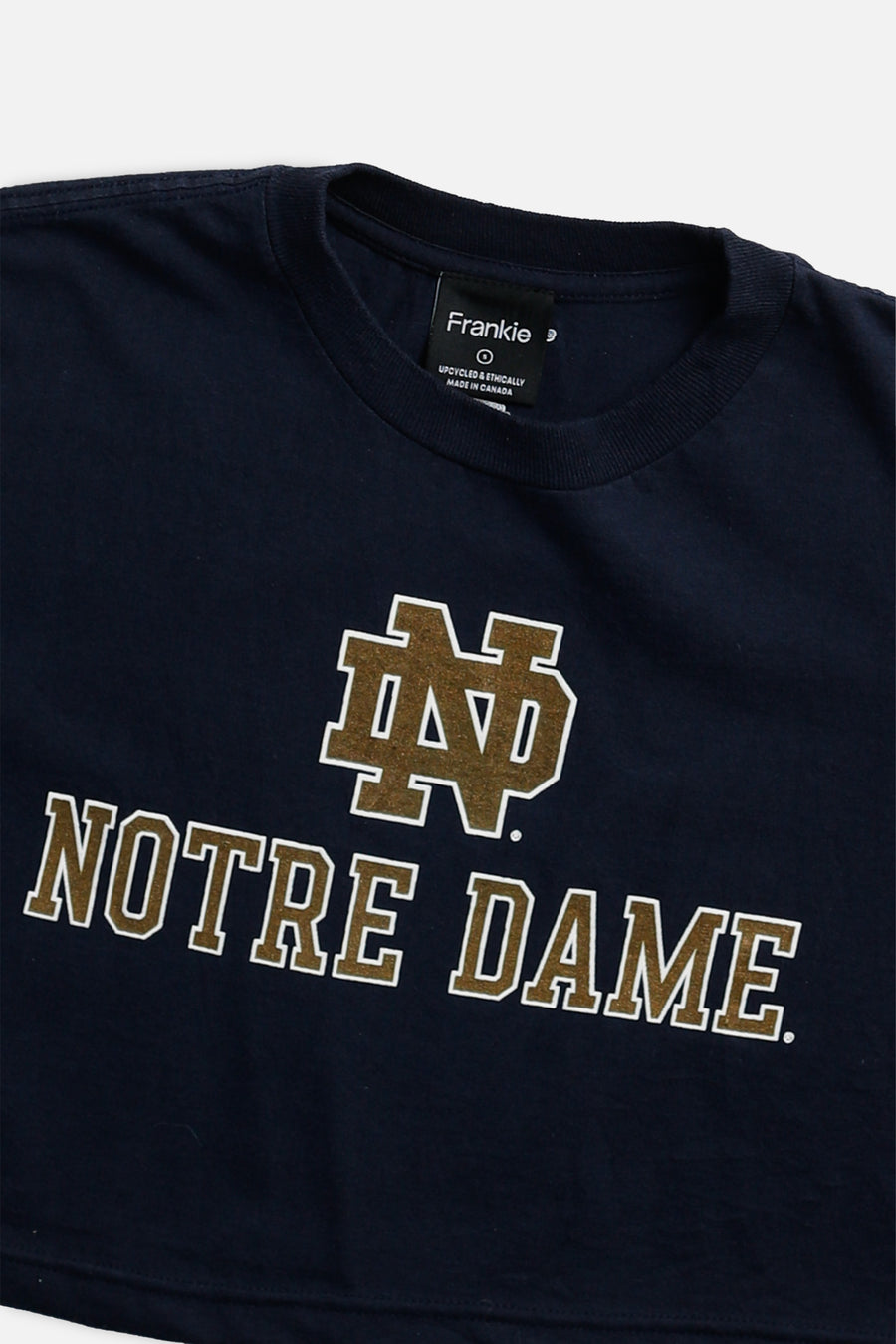 Rework Notre Dame Crop Tee - S