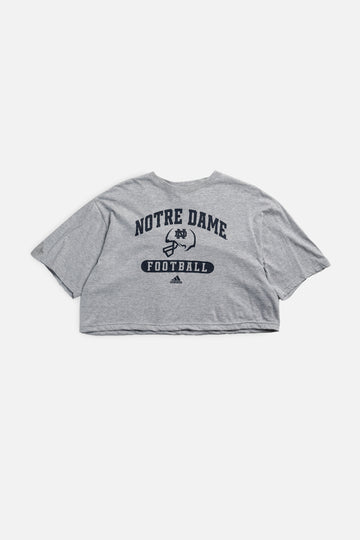 Rework Notre Dame Football Crop Tee - XL