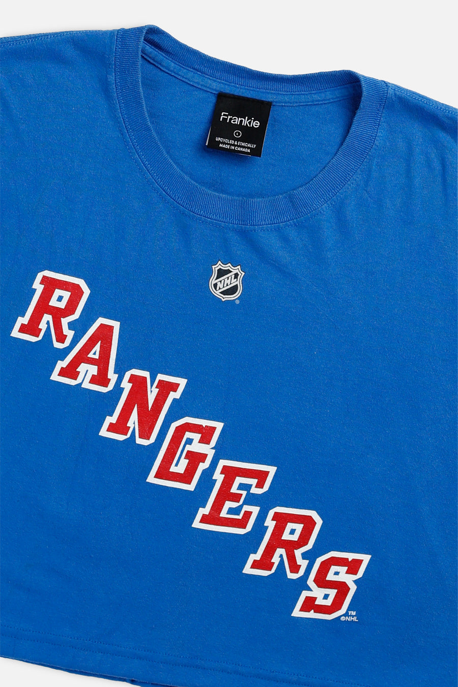 Rework New York Rangers NHL Crop Tee - L