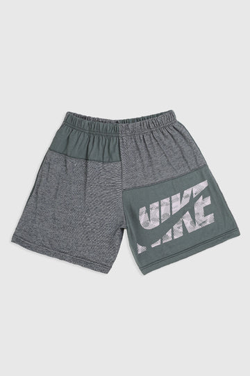 Unisex Rework Nike Patchwork Tee Shorts - S