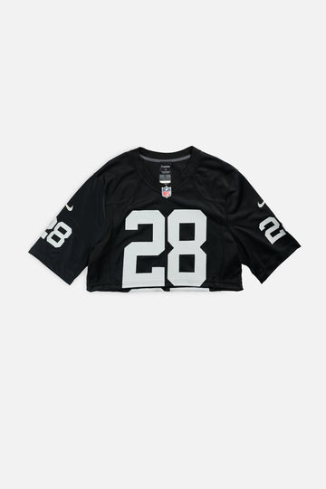 Rework Crop Las Vegas Raiders NFL Jersey - M