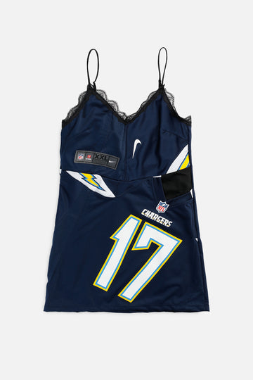 Rework LA Chargers NFL Lace Dress - S