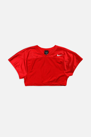 Rework Crop Nike Football Jersey - XS