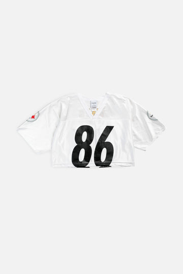 Rework Crop Pittsburgh Steelers NFL Jersey - M