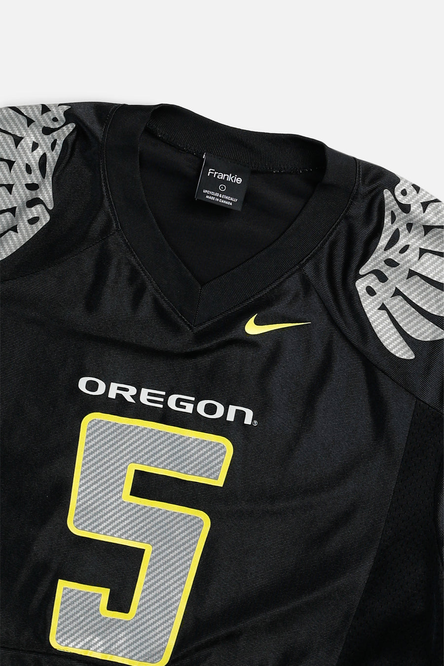 Rework Crop Oregon Ducks NCAA Jersey - L