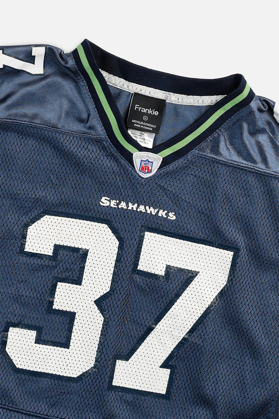 Rework Crop Seattle Seahawks NFL Jersey - M