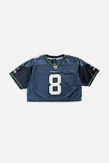 Rework Crop Seattle Seahawks NFL Jersey - M