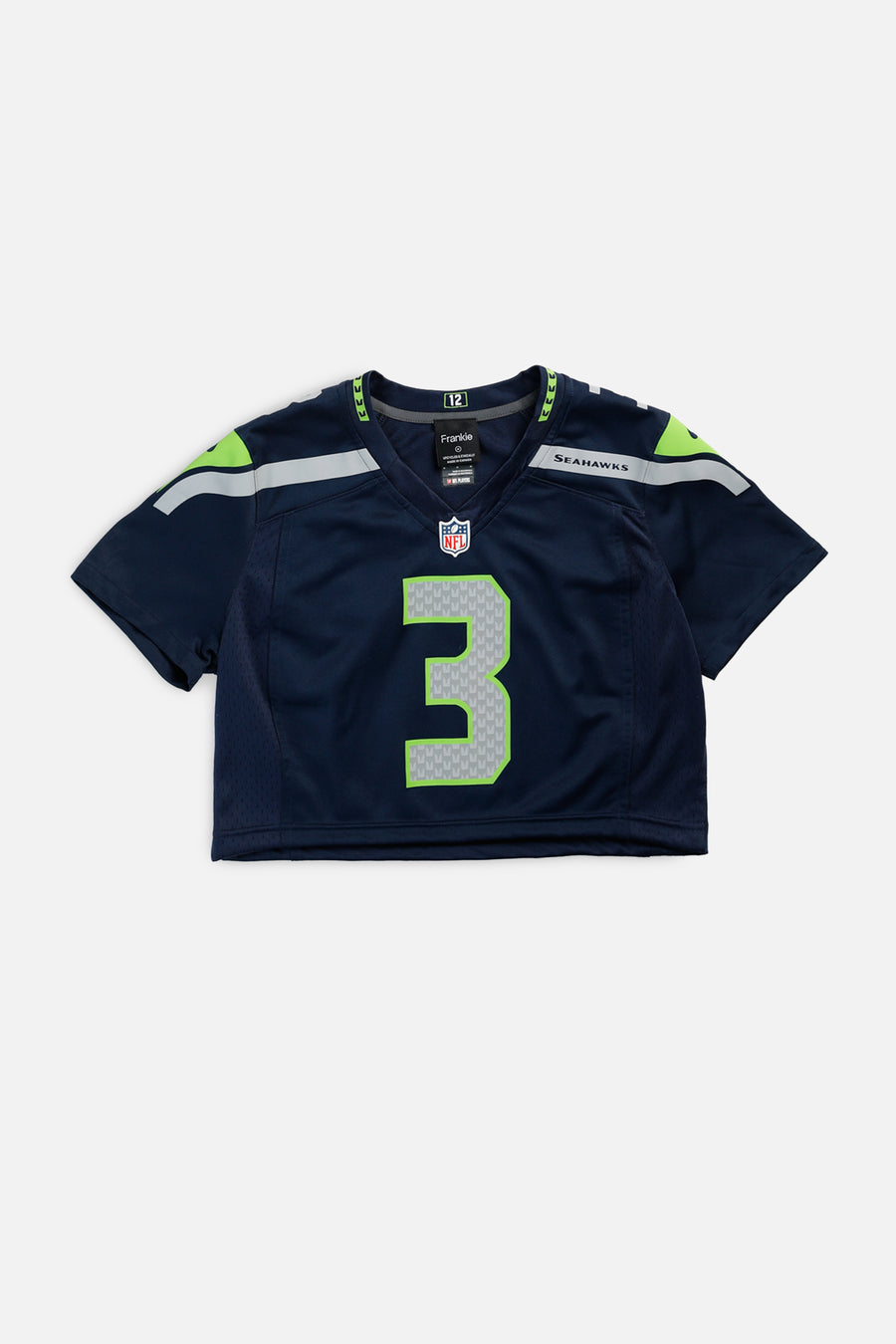 Rework Crop Seattle Seahawks NFL Jersey - M