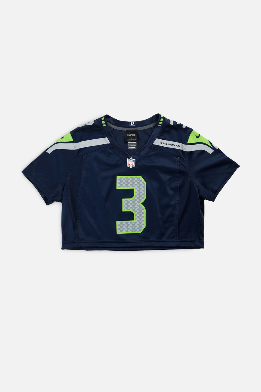 Rework Crop Seattle Seahawks NFL Jersey - M