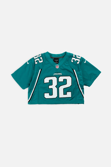 Rework Crop Jacksonville Jaguars NFL Jersey - S