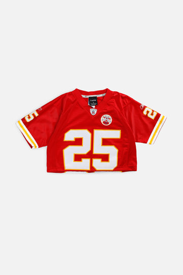 Rework Crop Kansas City Chiefs NFL Jersey - XS