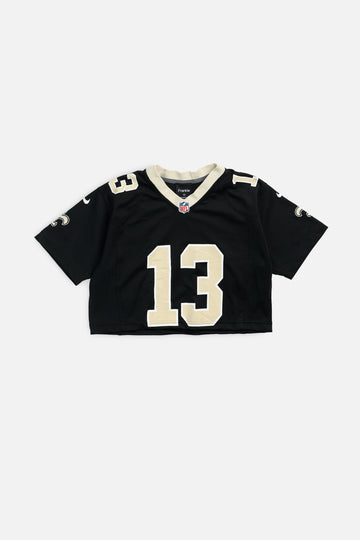 Rework Crop New Orleans Saints NFL Jersey - XS