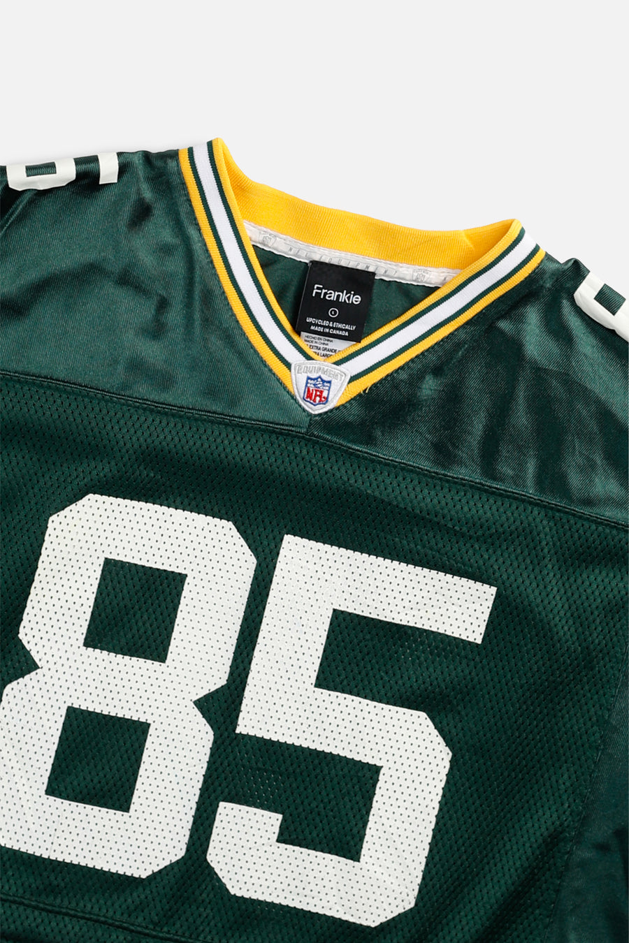 Rework Crop Green Bay Packers NFL Jersey - L