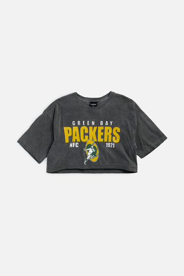 Rework Green Bay Packers NFL Crop Tee - M