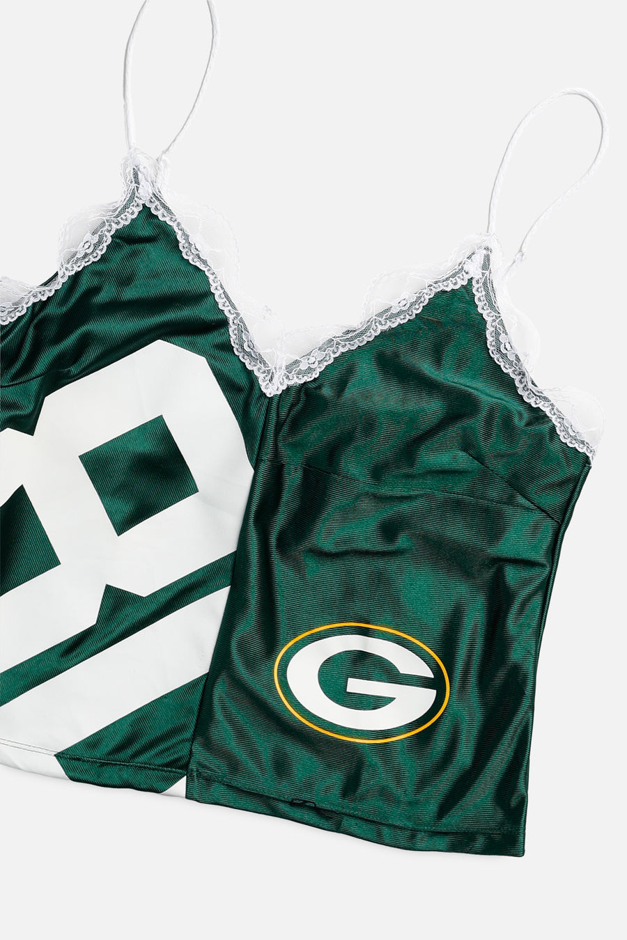 Rework Green Bay Packers NFL Lace Tank - L