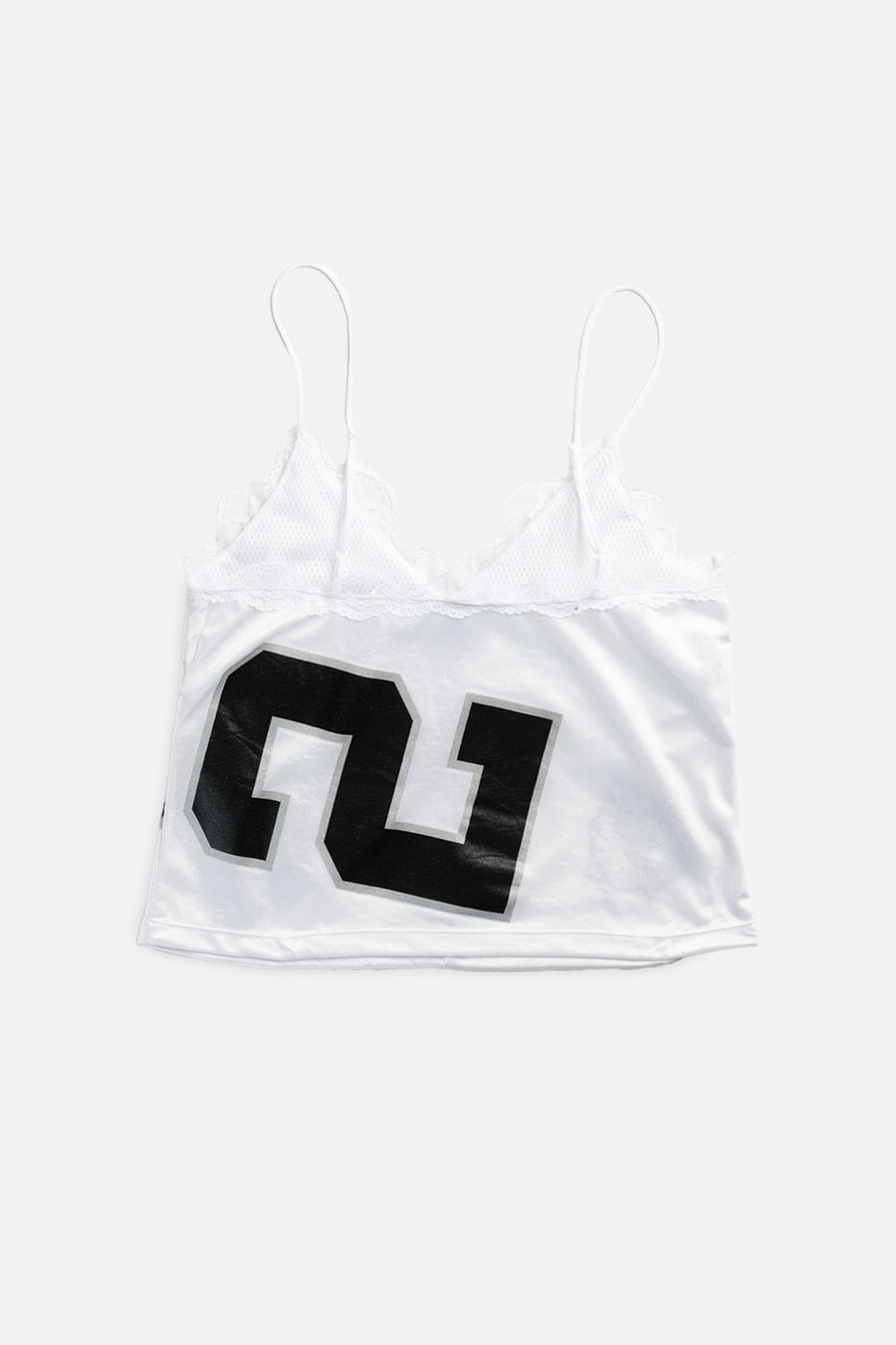 Rework Las Vegas Raiders NFL Lace Tank - M