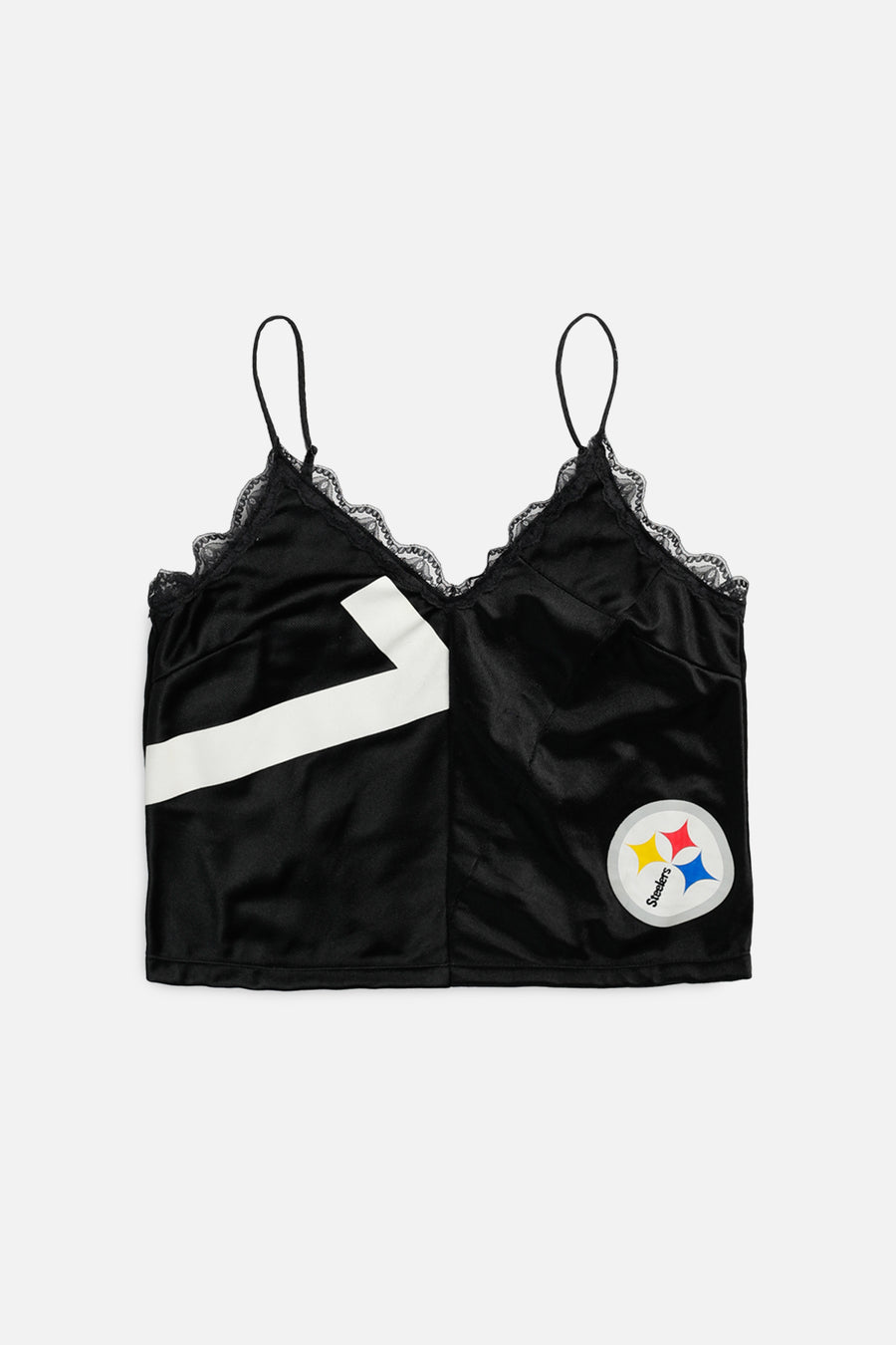 Rework Pittsburgh Steelers NFL Lace Tank - L