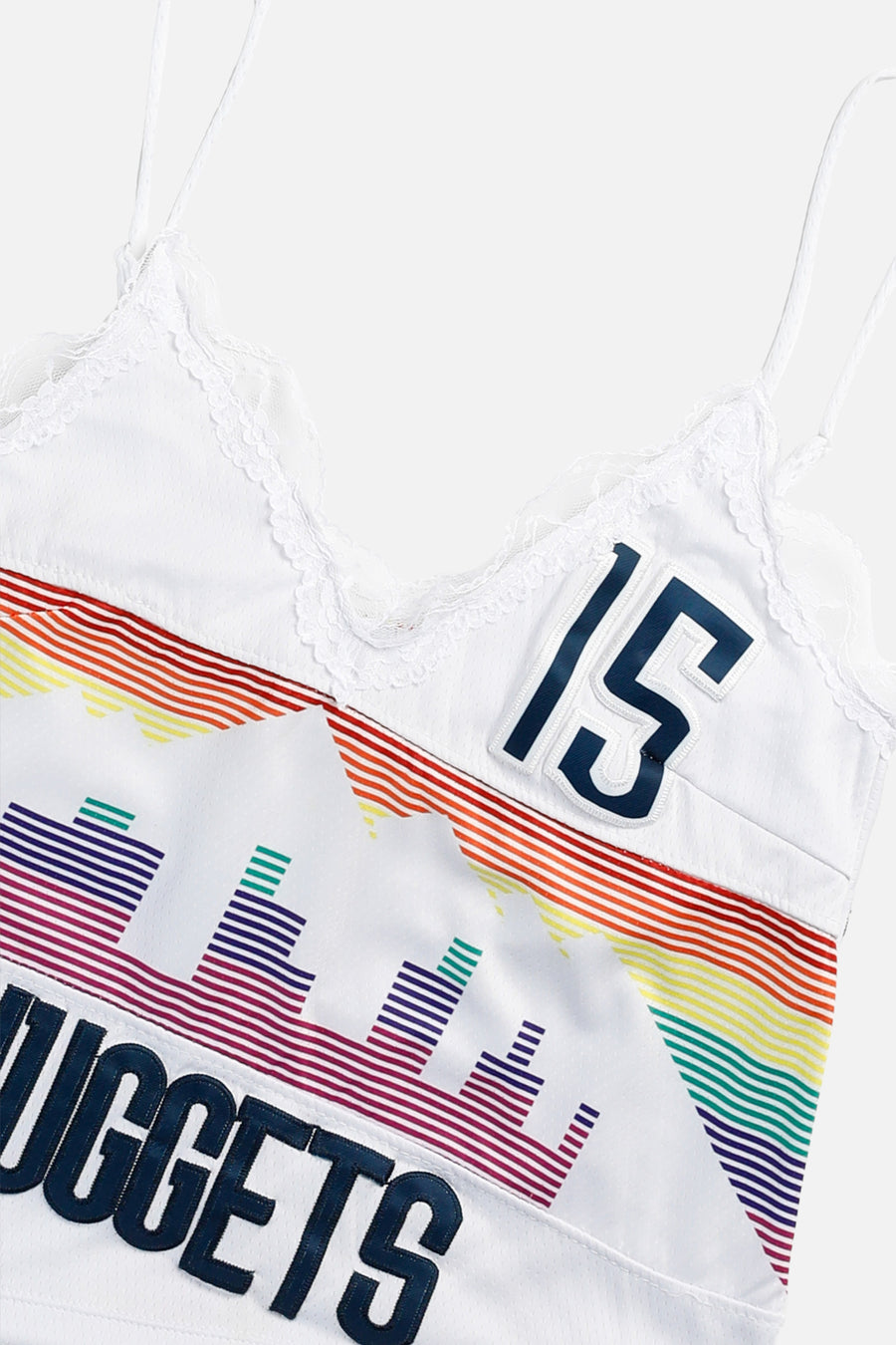 Rework Denver Nuggets NBA Lace Tank - XS