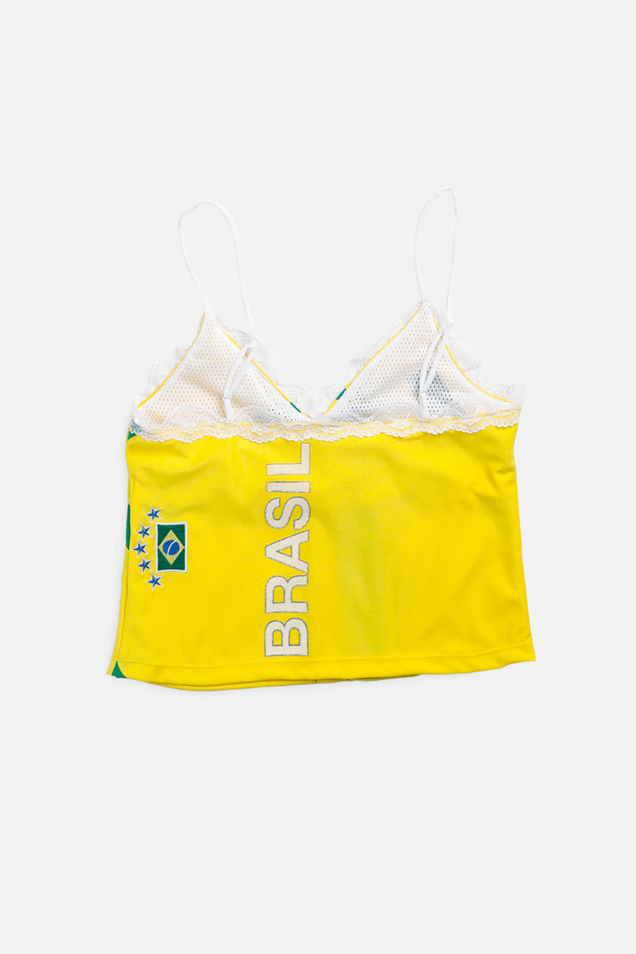 Rework Brazil Soccer Lace Tank - S