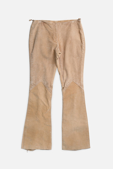 Vintage Low Rise Suede Pants - Women's S