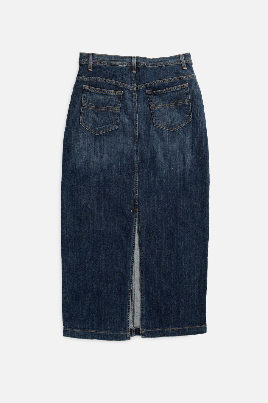 Vintage Denim Midi Skirt - M