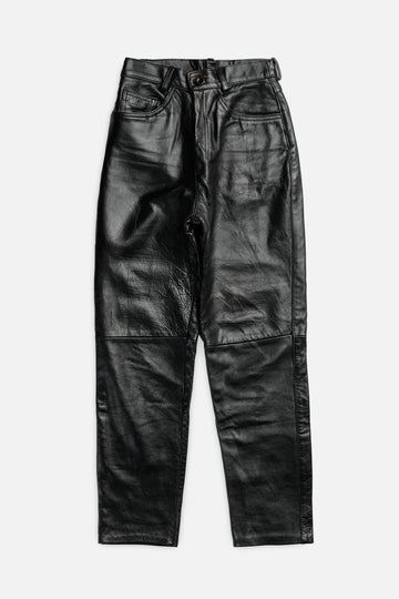 Vintage Leather Pants - Women's XS