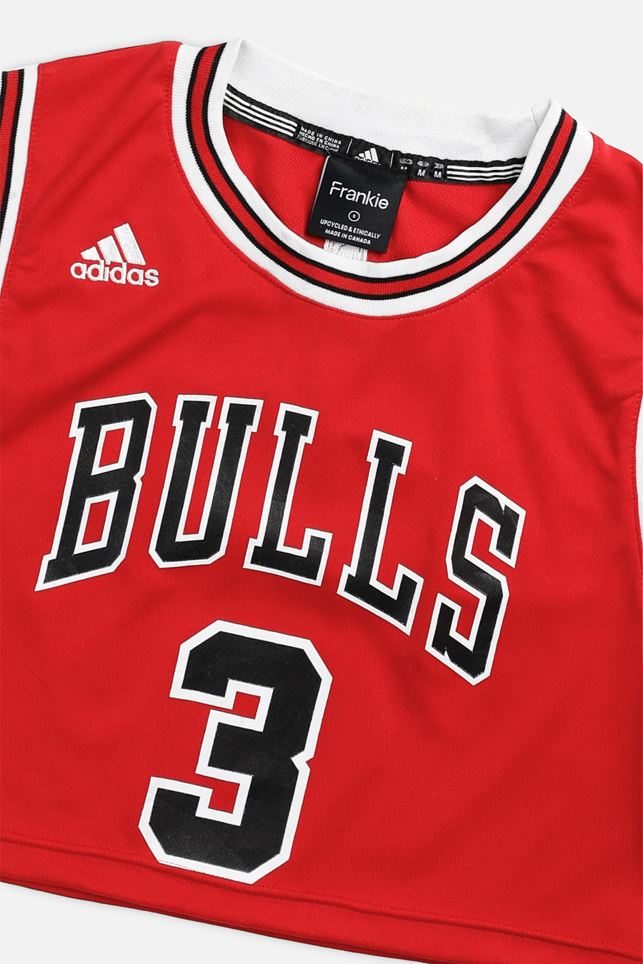 Rework Chicago Bulls NBA Crop Jersey - S