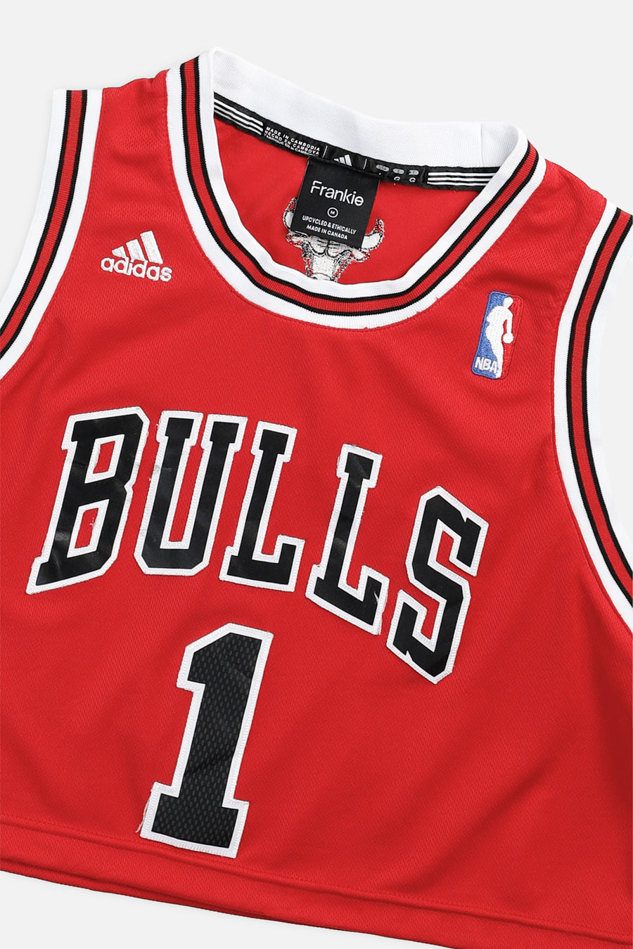 Rework Chicago Bulls NBA Crop Jersey - M